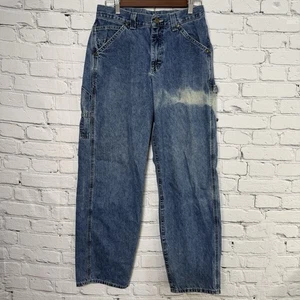 Lee Dungarees Jeans Carpenter Denim Mens 30x32 Fade Blue Loose Fit Vintage Y2K - Picture 1 of 20