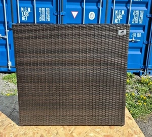 ❗️NEU&OVP❗️Gartenfreude Raumteiler Pflanzkübel Polyrattan BiColour Braun - Bild 1 von 3