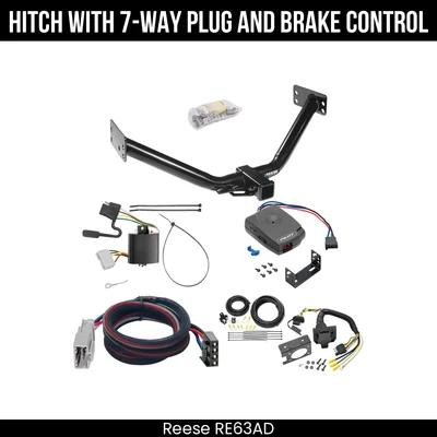 Paquete de remolque de enganche + control de freno para receptor de 2" Acura MDX 07-13 todos los modelos 44594 Foto 1 de 4