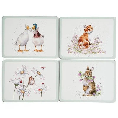 Wrendale Placemats Wildflowers Set of 4 Pimpernel Royal Worcester - Image 1 of 4