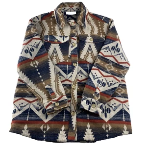 Shop Wanna B Mujer Azteca Vaquera Cazadora Peso Pesado Franela Occidental Talla XL REA - Imagen 1 de 7