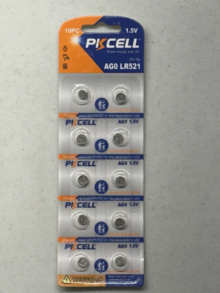 10 - Pack (AG0) 379A SR521 379 AGO SR63 521 SR521SW Alkaline Watch Battery US - Image 1 of 1