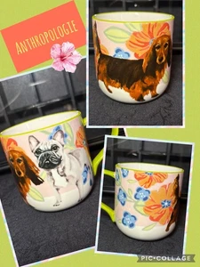 *ANTHROPOLOGIE* JAY MCCLELLAN STUDIO "KONA & WALE" FRENCHIE DACKEL HUND TASSE - Bild 1 von 7