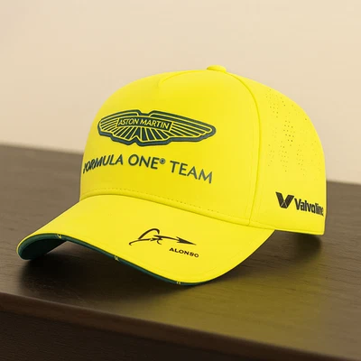 Aston Martin F1 Fernando Alonso Driver Cap #14, Lime Green - One Size Hat - Image 1 of 4