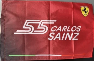 Scuderia Ferrari F1 Carlos Sainz #55 60x90cm Flag-Red - Picture 1 of 1