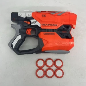 Pistola de juguete de doble disco Nerf Vortex Diatron 6 discos - Imagen 1 de 13