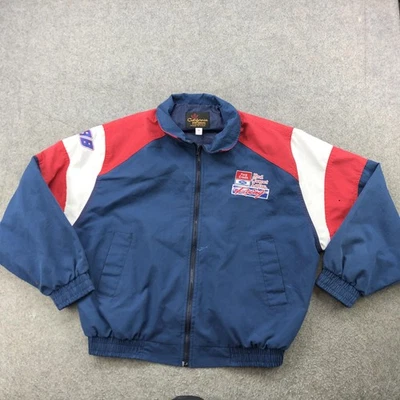 Chaqueta De Colección Nascar Racing Para Hombres XL Roja Azul Ford Credit Alfombra Roja Arrendamiento EE. UU. Foto 1 de 4