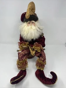 Vintage Mark Roberts Christmas Santa Fairy Jester Shelf Sitter 25” RARE READ - Picture 1 of 13