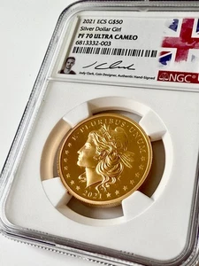 Eastern Caribbean States – 2021 – 50 Dollar – Silver Dollar Girl – NGC PF70 UCAM - Bild 1 von 6