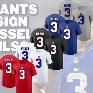 FAST SHIP!! Russell Wilson #3 New York Giants Name & Number 2025 Player for Fans - Picture 1 of 13