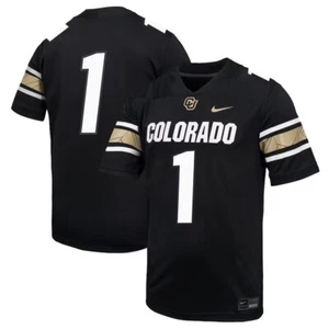 Nike Colorado Buffaloes Youth Untouchable Football Jersey - #1 - Black - Picture 1 of 1