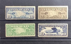 U.S. Stamps SC #C7-C10. 1926-1927  10-20¢ Airmail. MNH F/VF - Picture 1 of 3