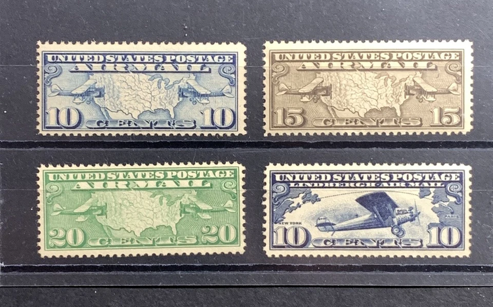 U.S. Stamps SC #C7-C10. 1926-1927  10-20¢ Airmail. MNH F/VF - Image 1 of 3
