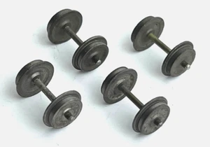 Juego de ruedas de metal Hornby Dublo de 3 rieles, buenos repuestos, ruedas - Imagen 1 de 1