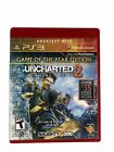 Uncharted 2 Greatest Hits Game of the Year Playstation 3 PS3 CIB W/unused BC
