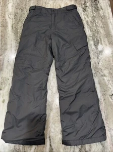 Columbia Snow Ski Pants Outgrown Youth Sz M 10/12 Dark Gray Adjustable Waist - Picture 1 of 19