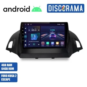 AUTORADIO ANDROID 4/64GB FORD ESCAPE KUGA 2 2013-2016 STEREO AUTO TOUCH 9" WIFI - Foto 1 di 6