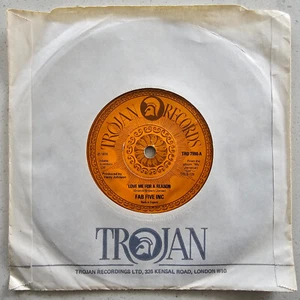 Fab Five Inc ‎– Love Me For A Reason / Married Lady -  Ex Con 1976  TROJAN 7" - Foto 1 di 6