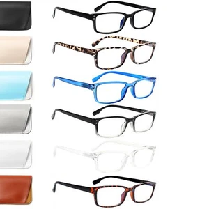 6-Pack Reading Glasses Blue Light Blocking,Spring Hinge Readers for Men Women... - Picture 1 of 9