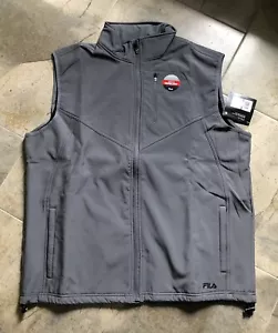 FILA Men's Gray Vest Fleece Lined Tech Vest Size XXLarge Brand New w/ Tags - Picture 1 of 10