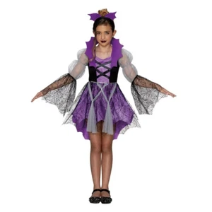 Partyholic Girl's Midnight Vampire Costume Medium (8-10) - Picture 1 of 7