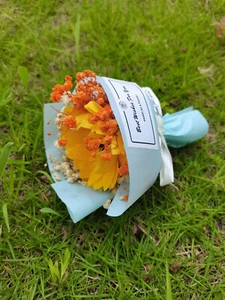 Mini Bouquet di Fiori Secchi Naturali Deodorante Auto Accessori Auto Regali per Lei - Foto 1 di 8