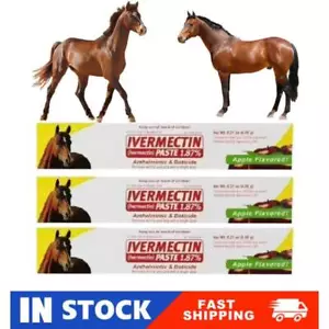 3x Paste Horse Dewormer -Apple Flavor Exp 3YEAR FREESHIPPING=,-AU - Bild 1 von 8