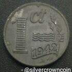 Netherlands 1 Cent 1942. KM#170. Zinc One Penny coin. WWll. Wilhelmina l.