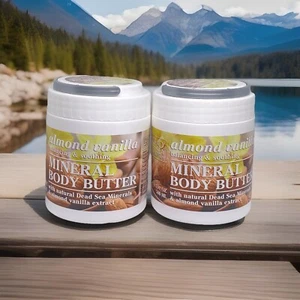 2 Pack Dead Sea Collection Almond Vanilla Mineral Body Butter 16.9oz - Picture 1 of 2
