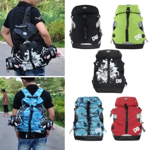 Skates Backpack Roller Inline Skating Shoes Holder Carrier Bag Multi Use - Picture 1 of 26