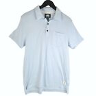 Roots Canada Light Blue Polo Shirt Adult M Short Sleeve Casual Work Collar