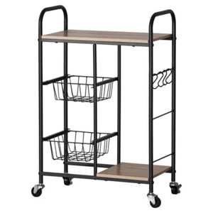 Trolley 2 Tier Home Master Kitchen Stylish Modern Industrial Design - 85cm - Picture 1 of 4