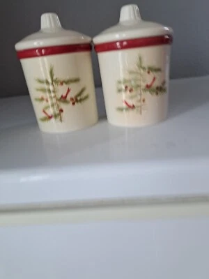 (2) Vela de canela con sello en invierno Navidad cardenal pájaros tapa de cerámica  Foto 1 de 4