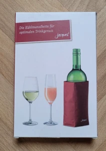 Pulltex Kühlmanschette für Wein/Sekt "Jacques Weindepot'", neu/unbenutzt, rot - Bild 1 von 4