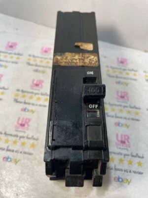 Disjuntor Q1L2100 quadrado D 100 amp 2 pólos Q1L 100A 240VAC 2P usado - Imagem 1 de 4