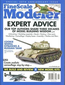Fine scale Modeler Magazine November 2012 Soviet T-44 Tank / Camo StuH42 - Picture 1 of 2