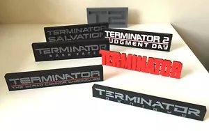 The Terminator Movie Logo Judgement Day Dark Fate Genisys Salvation Sarah Connor - Picture 1 of 30