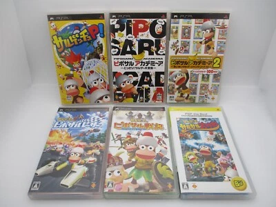 PSP SARU GET YOU P Record of Piposaru War Racer Academia 1 & 2 more 6Games Japan - Image 1 of 4