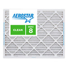 Aerostar 16x25x1 MERV 8 Furnace Air Filter, 6 Pack