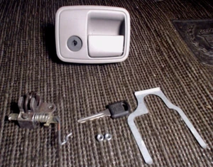 1989 Buick Century Glove Box Lock Gray with Key & Hardware - Picture 1 of 8