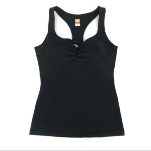 Women's Lucy Black Racer Back Sleeveless Tank Athletic Top sz M - Picture 1 of 8
