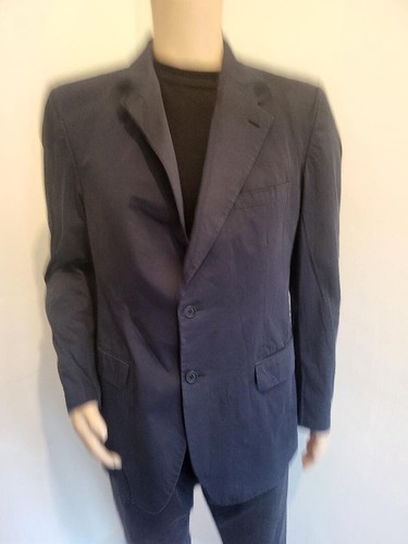 Cappotto blazer uomo Prada casual prezzo consigliato £ 2000 uomo Natale grande 50 blu navy elegante casual