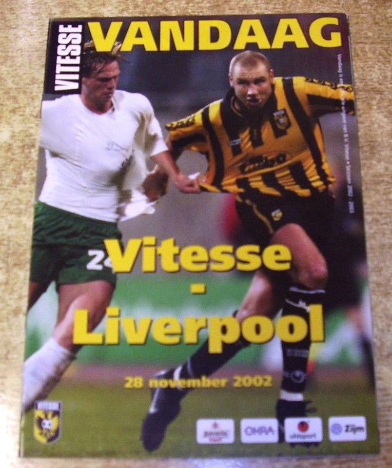 2002/03 UEFA CUP 3RD ROUND - VITESSE v. LIVERPOOL - 28 NOVEMBER 2002 - Image 1 of 1