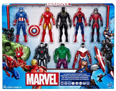 Figura de acción Marvel Ultimate Protectors paquete de 8 - Hasbro auténtico, NUEVO Foto 1 de 3