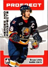 2006 In The Game Heroes and Prospects Bryan Little #86 Barrie Colts