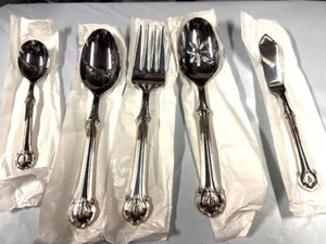 Wallace GOLD NAPOLEON BEE Serving Set Stainless Golden Bee 18/10 Silverware - Picture 1 of 1