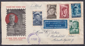 Schöner Zensurierter Incoming Flugpost Ersttag Brief Niederlande - Österreich - Picture 1 of 3