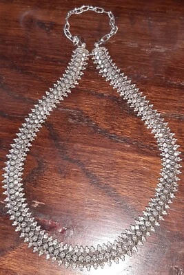 Collier -catena Etrusca - Antica-Artigianale- Argento- - Immagine 1 di 4