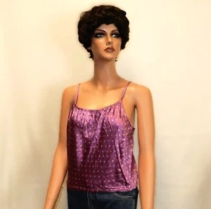 Ladies' Camisole Top, Silk/Cotton Blend, Spaghetti Straps, Polka Dots, Brand New - Picture 1 of 9