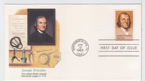 TurtlesTradingPost- Joseph Priestley 1983 #2038- FDC Fleetwood Cachet - Picture 1 of 2